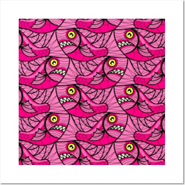 Escher fish pattern IX Wall Art by Maxsomma